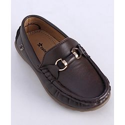 Cute Walk by Babyhug Slip On Formal Shoes with Faux Buckle - Brown