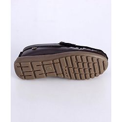 Cute Walk by Babyhug Slip On Formal Shoes with Faux Buckle - Brown