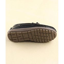 Cute Walk by Babyhug Slip On Formal Shoes with Faux Buckle - Black