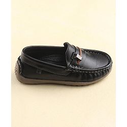 Cute Walk by Babyhug Slip On Formal Shoes with Faux Buckle - Black