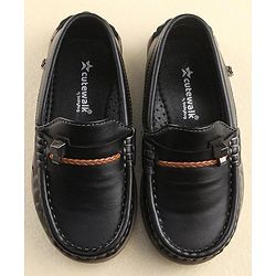 Cute Walk by Babyhug Slip On Formal Shoes with Faux Buckle - Black