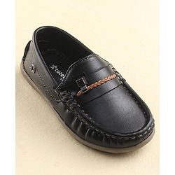 Cute Walk by Babyhug Slip On Formal Shoes with Faux Buckle - Black