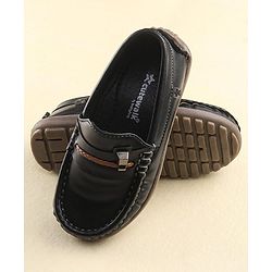 Cute Walk by Babyhug Slip On Formal Shoes with Faux Buckle - Black
