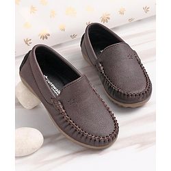 Cute Walk by Babyhug Slip On Formal Shoes - Brown