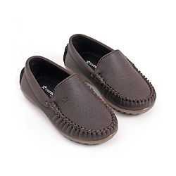 Cute Walk by Babyhug Slip On Formal Shoes - Brown