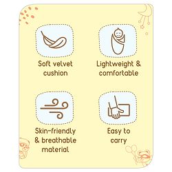 Babyhug Velour Sleeping Bag Animal Faces Print - Multicolor