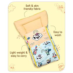 Babyhug Velour Sleeping Bag Animal Faces Print - Multicolor