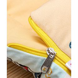 Babyhug Velour Sleeping Bag Animal Faces Print - Multicolor