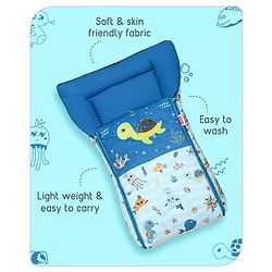 Babyhug Velour Sleeping Bag Animal Faces Print - Multicolor