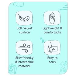 Babyhug Velour Sleeping Bag Animal Faces Print - Multicolor