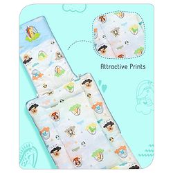 Babyhug Velour Sleeping Bag Animal Faces Print - Multicolor