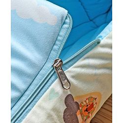 Babyhug Velour Sleeping Bag Animal Faces Print - Multicolor