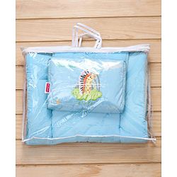 Babyhug Velour Sleeping Bag Animal Faces Print - Multicolor