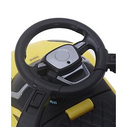 Babyhug 3 in 1 Manual Push Ride on Car with Parent Push Handle - Yellow