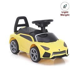 Babyhug Car Shape Manual Push Ride On With Storage -Yellow