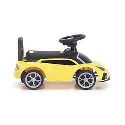 Babyhug Car Shape Manual Push Ride On With Storage -Yellow