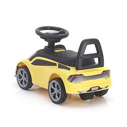 Babyhug Car Shape Manual Push Ride On With Storage -Yellow