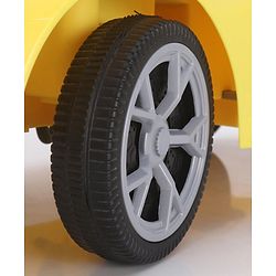 Babyhug Car Shape Manual Push Ride On With Storage -Yellow
