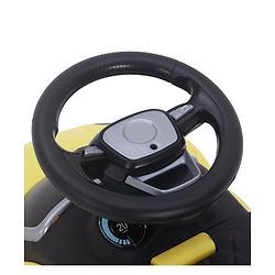 Babyhug Car Shape Manual Push Ride On With Storage -Yellow