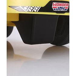 Babyhug Car Shape Manual Push Ride On With Storage -Yellow