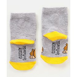 Cutewalk By Babyhug Anti Bacterial Ankle Length Non Terry Socks Paw Patrol Design Pack of 3- Grey & Red
