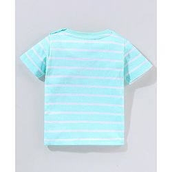 Babyhug 100% Cotton Half sleeves Roar Printed T-Shirt and Shorts - Blue