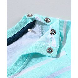 Babyhug 100% Cotton Half sleeves Roar Printed T-Shirt and Shorts - Blue