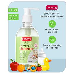 Babyhug Home All Purpose Neem Oil Cleanser for Baby-Safe Cleaning  300ml | Multipurpose Surface Cleaner for Toys & Floors | kills 99.9% Germs | Anti- Bacterial | Natural | Phosphorus Free