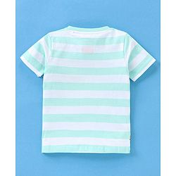 Babyhug Cotton Knit Half Sleeves Hakuna Matata Print T-Shirt - Blue