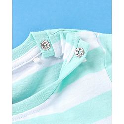 Babyhug Cotton Knit Half Sleeves Hakuna Matata Print T-Shirt - Blue