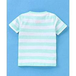 Babyhug Cotton Knit Half Sleeves Hakuna Matata Print T-Shirt - Blue