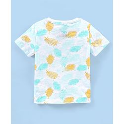 Babyhug Cotton Half Sleeves T-Shirt Lion King Print - White