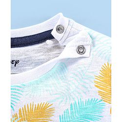 Babyhug Cotton Half Sleeves T-Shirt Lion King Print - White