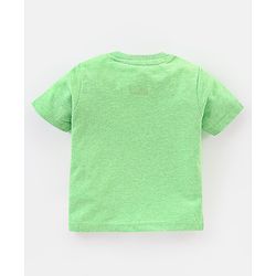 Babyhug Cotton Half Sleeves T-Shirt Mickey Mouse Print - Olive Green