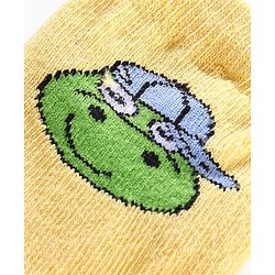 Cute Walk by Babyhug Anti Bacterial Ankle Length Non Terry Striped Socks Pack of 3 - Blue Yellow