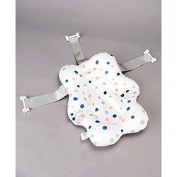 Babyhug Foldable Bath Tub with Printed Cushion - Blue