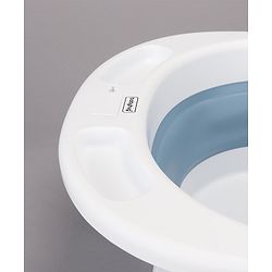 Babyhug Foldable Bath Tub with Printed Cushion - Blue