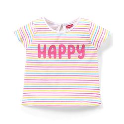 Babyhug 100% Cotton Half Sleeves Tee With Unicorn & Text Graphics Pack of 5- Pink & Blue