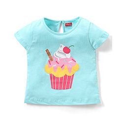 Babyhug 100% Cotton Half Sleeves Tee With Unicorn & Text Graphics Pack of 5- Pink & Blue