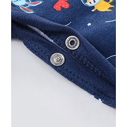 Babyhug Cotton Full Sleeves Sleep Suit Space Print- Blue