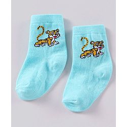 Cute Walk by Babyhug Anti Bacterial Ankle Length Striped Socks Pack of 3 - Blue Yellow