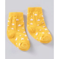 Cute Walk by Babyhug Anti Bacterial Ankle Length Striped Socks Pack of 3 - Blue Yellow