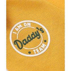 Babyhug Cotton Jersey Knit Half Sleeves Cut & Sew Polo T-Shirt - Yellow & Green