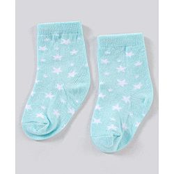 Cute Walk by Babyhug Ankle Length Anti Bacterial Space Theme Socks Pack Of 3 - Blue White