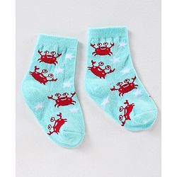 Cute Walk by Babyhug Anti Bacterial Ankle Length Non Terry Striped Socks Star Print Pack of 3 - Blue White