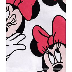 Babyhug 100% Cotton Knit Half Sleeves T-Shirt Minnie Mouse Print - White