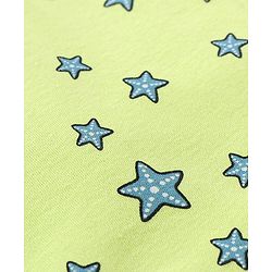 Babyhug 100% Cotton Half Sleeves Onesie Stars Print- Green