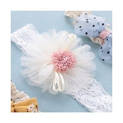 Babyhug Free Size Headbands with Bow Flower Applique Pack of 3 - Multicolour