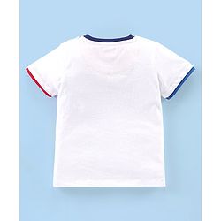 Babyhug Cotton Half Sleeves T-Shirt Text Print - White