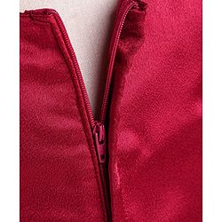 Babyhug Sleeveless Satin Party Frock - Red